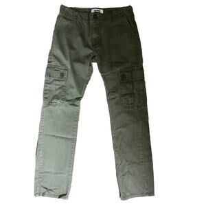 Levi's Ace Cargo Boy’s Pants Olive Green Relaxed Taper| Size 16